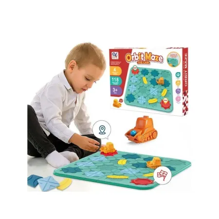 Gra Logiczna, Zbuduj Tor Dla Koparki, Trasa, Przeprawa, Łamigłówka Z Klockami-1649620