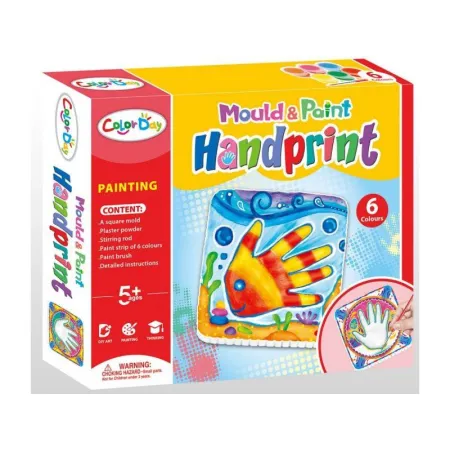 Kreatywny Zestaw STWÓRZ ODCISK DŁONI, Odlew Rączki, Nóżki - Zrób To Sam DIY-1649680