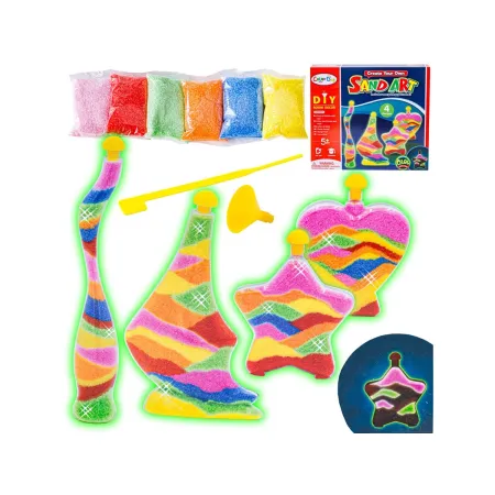 MAGICZNY PIASEK DO WYPEŁNIANIA, PIASEK DO SYPANIA, SAND ART, Kolorowe Butelki - Zrób To Sam DIY, Kreatywny Zestaw
