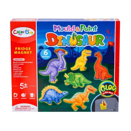 Kreatywny Zestaw Stwórz Magnes, Odlew DIY DINOZAURY GLOW Zrób To Sam-1649703