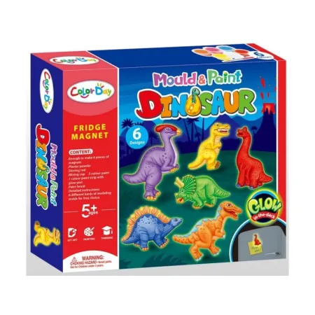 Kreatywny Zestaw Stwórz Magnes, Odlew DIY DINOZAURY GLOW Zrób To Sam-1649705