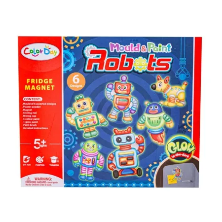 Kreatywny Zestaw Stwórz Magnes, Odlew DIY WESOŁE ROBOTY, GLOW Zrób To Sam-1649739