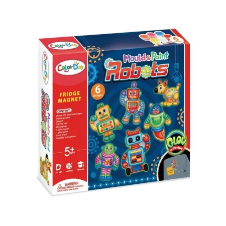 Kreatywny Zestaw Stwórz Magnes, Odlew DIY WESOŁE ROBOTY, GLOW Zrób To Sam-1649740