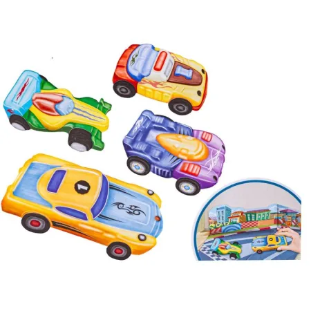 Kreatywny Zestaw Stwórz Odlew DIY MIEJSKIE WYŚCIGÓWKI, AUTA 3D, CITY RACERS 4 Sztuki Zrób To Sam-1649749