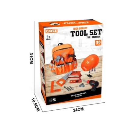 Zestaw Narzędzi Z Plecakiem, Wiertarka Wkrętarka, Narzędzia, Kask, Akcesoria-1649761