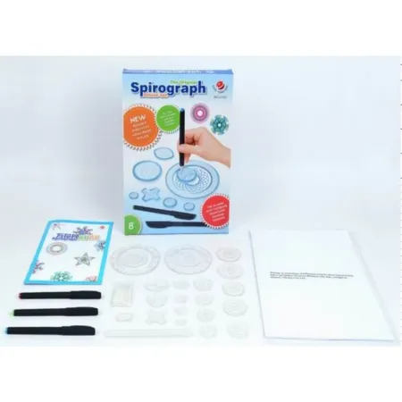 SPIROGRAF, Zestaw Do Rysowania, Szablony, Pisaki-1649770