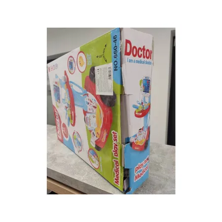 Wózek Lekarski Z Akcesoriami, Zestaw Doktora Czerwony Przecena 2-1649779