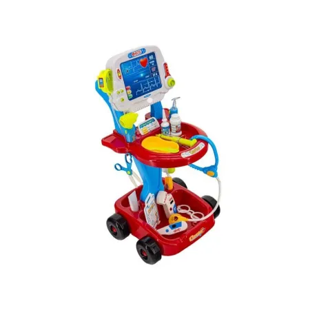 Wózek Lekarski Z Akcesoriami, Zestaw Doktora Czerwony Przecena 2-1649780