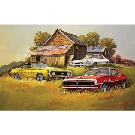 Haft Diamentowy, Obraz, Mozaika Diamentowa Diamond Painting, CHEVROLET CAMARO SS - 3 KLASYKI 40x30cm AUTO SAMOCHÓD