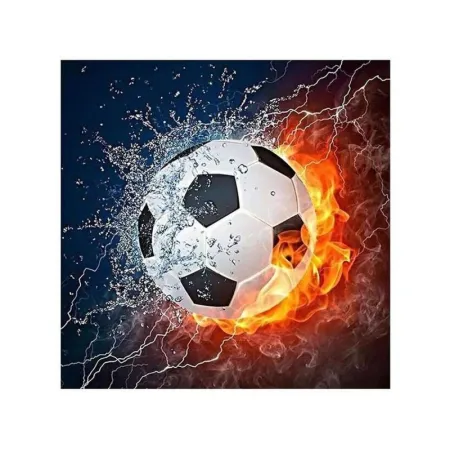 Haft Diamentowy, Obraz, Mozaika Diamentowa Diamond Painting, PIŁKA NOŻNA 30x30cm