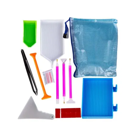 Akcesoria Haft Diamentowy, Etui + 60 Pojemników + Akcesoria Zestaw Do Diamond Painting-1649880