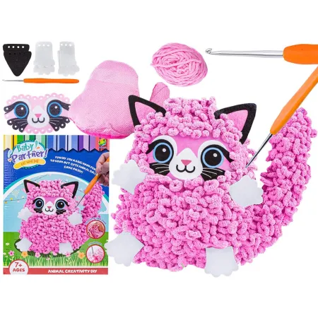 Kreatywny Zestaw Wyszywanka, Maskotka, Pluszak Do Szycia, Poduszka Do Ozdobienia DIY KOTEK