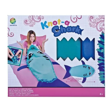 Zestaw Kreatywny, Wyszywanka, Pluszowy KOCYK, ŚPIWÓR Do Szycia DIY REKIN-1649955