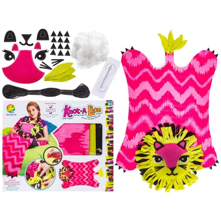 Kreatywny Zestaw, Wyszywanka, Pluszowy KOCYK Do Szycia Narzutka DIY LEW