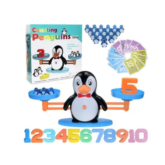Gra Nauka Liczenia - Równoważnia Waga Szalkowa Pingwin - Counting Penguins-1641222