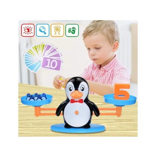 Gra Nauka Liczenia - Równoważnia Waga Szalkowa Pingwin - Counting Penguins-1641225