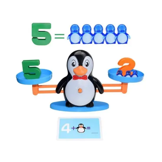 Gra Nauka Liczenia - Równoważnia Waga Szalkowa Pingwin - Counting Penguins-1641226