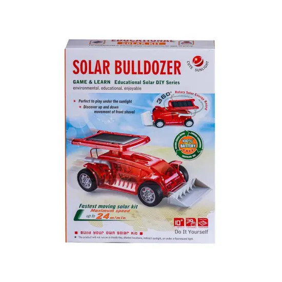 Zabawka Solarna - Buldożer - zestaw do samodzielnego złożenia-1641474