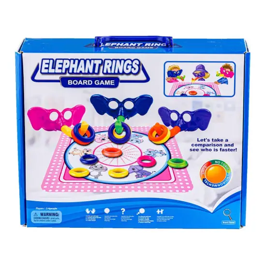 Gra Zręcznościowa Złap obręcze - Słonie I Obręcze, Elephant Rings-1642215