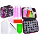 Akcesoria Haft Diamentowy, KOLOROWE ETUI + 30 Pojemników + Akcesoria Zestaw Do Diamond Painting