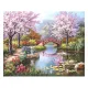OBRAZ MALOWANIE PO NUMERACH RAMA 50x40cm JAPOŃSKI OGRÓD