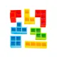 Zręcznościowa Gra Wieża TETRIS, Balansujące Klocki, Kolorowa Wieża Układanka-1649187