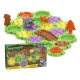 Gra Logiczna, Zbuduj Tor Dla Dinozaura, Trasa, Przeprawa Dla Dinozaura, Klocki, Tor Przeszkód-1649519