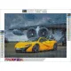 Haft Diamentowy, Obraz, Mozaika Diamentowa Diamond Painting, ŻÓŁTY MCLAREN 40x30cm-1649814