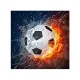 Haft Diamentowy, Obraz, Mozaika Diamentowa Diamond Painting, PIŁKA NOŻNA 30x30cm