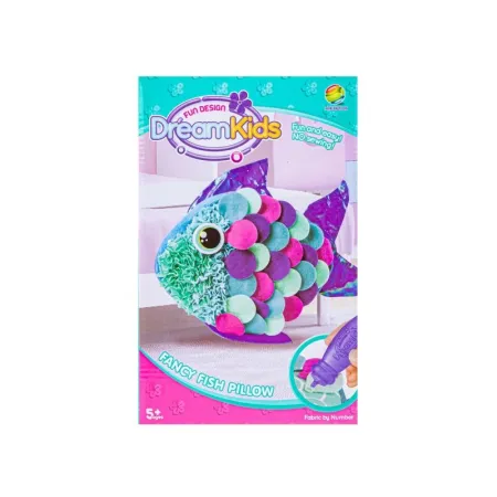 Kreatywny Zestaw Wyszywanka, Maskotka, Pluszak Do Szycia, Poduszka Do Ozdobienia RYBKA-1650005