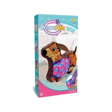 Kreatywny Zestaw Wyszywanka, Maskotka, Pluszak Do Szycia, Poduszka Do Ozdobienia DIY Piesek JAMNIK-1650015