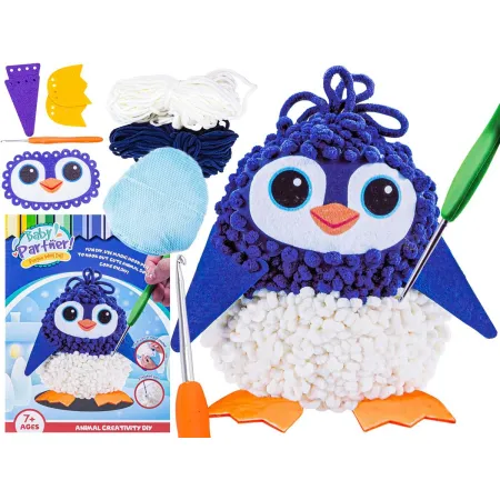 Kreatywny Zestaw Wyszywanka, Maskotka, Pluszak Do Szycia, Poduszka Do Ozdobienia DIY PINGWIN