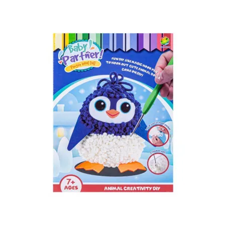 Kreatywny Zestaw Wyszywanka, Maskotka, Pluszak Do Szycia, Poduszka Do Ozdobienia DIY PINGWIN-1650037