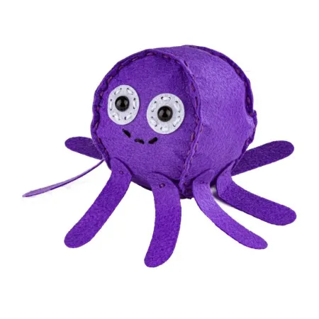 Kreatywny Zestaw Wyszywanka, Maskotka, Pluszak Do Szycia Zwierzęta Morskie OŚMIORNICA-1650046