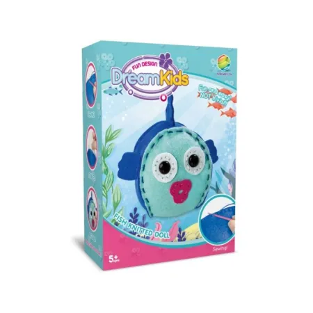 Kreatywny Zestaw Wyszywanka, Maskotka, Pluszak Do Szycia Zwierzęta Morskie RYBKA-1650051