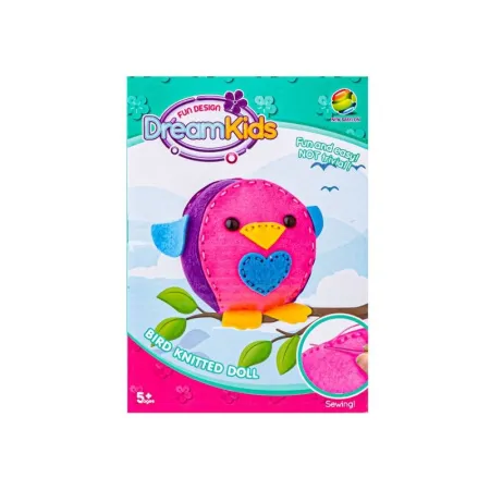 Kreatywny Zestaw Wyszywanka, Maskotka, Pluszak Do Szycia Zwierzęta Leśne PTASZEK-1650056