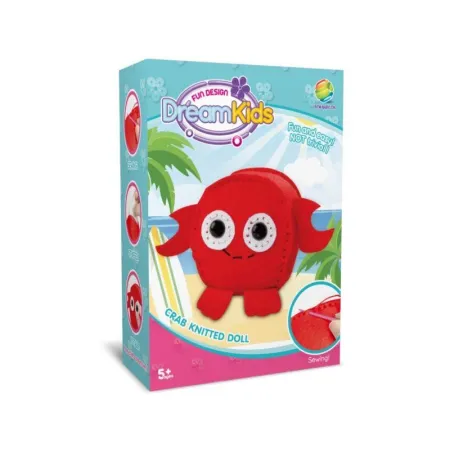 Kreatywny Zestaw Wyszywanka, Maskotka, Pluszak Do Szycia Zwierzęta Morskie KRAB-1650075