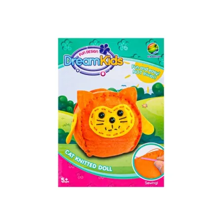Kreatywny Zestaw Wyszywanka, Maskotka, Pluszak Do Szycia Zwierzęta Domowe KOTEK-1650086