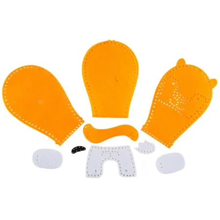 Kreatywny Zestaw Wyszywanka, Maskotka, Pluszak Do Szycia Zwierzęta Leśne LISEK-1650095