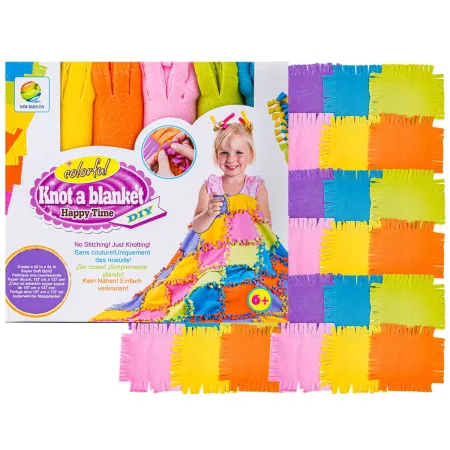 Kreatywny Zestaw, Wyszywanka, Pluszowy KOCYK Do Szycia DIY PATCHWORKOWA NARZUTKA KOC