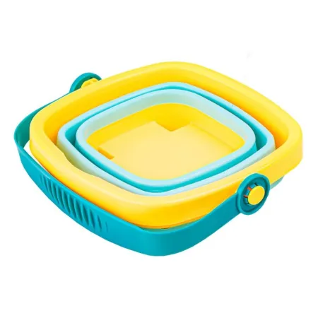 Składane Silikonowe Wiaderko + Akcesoria, Foremki Zestaw Do Zabawy W Piasku-1650119