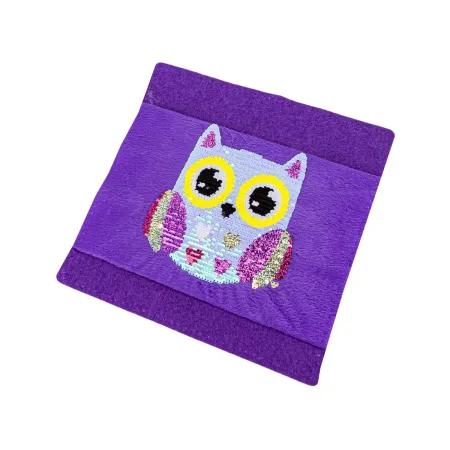 Kreatywny Zestaw, Wyszywanka, Pluszowa PODUSZKA Do Szycia DIY JASIEK Z Cekinami SOWA-1650142