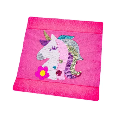 Kreatywny Zestaw, Wyszywanka, Pluszowa PODUSZKA Do Szycia DIY JASIEK Z Cekinami JEDNOROŻEC-1650149