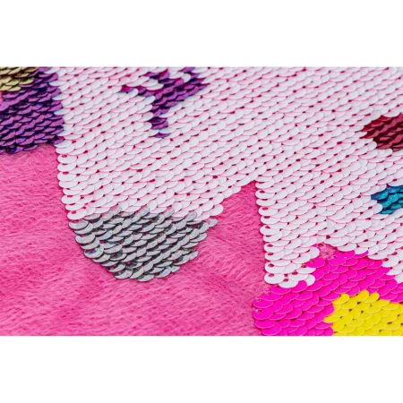 Kreatywny Zestaw, Wyszywanka, Pluszowa PODUSZKA Do Szycia DIY JASIEK Z Cekinami JEDNOROŻEC-1650152