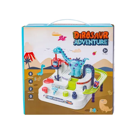 Interaktywny Tor Przeszkód + Pojazdy, Zjazd Samochodowy DINOZAUR-1650155