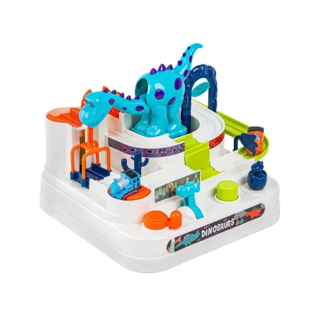 Interaktywny Tor Przeszkód + Pojazdy, Zjazd Samochodowy DINOZAUR-1650157