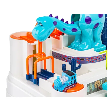 Interaktywny Tor Przeszkód + Pojazdy, Zjazd Samochodowy DINOZAUR-1650158