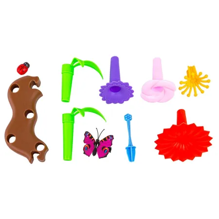 Klocki Konstrukcyjne Ogród Kwiatki , Zestaw Do Zbudowania Kwiatowej Kompozycji 130 El.-1650235