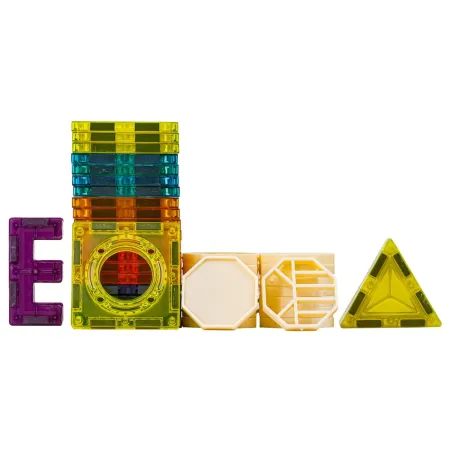 Świecące Klocki Magnetyczne, Tor Kulkowy Dla Kulek 75 Elementów Kulodrom-1650241