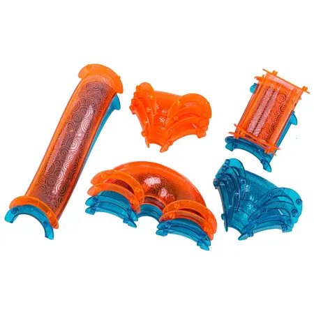 Świecące Klocki Magnetyczne, Tor Kulkowy Dla Kulek 75 Elementów Kulodrom-1650243